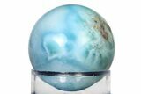 Polished Larimar Sphere - Dominican Republic #315100-1